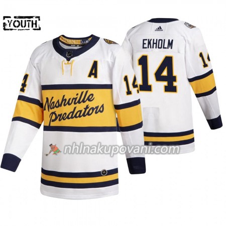Nashville Predators Dresy Mattias Ekholm 14 Adidas 2020 Winter Classic Authentic - Dětské